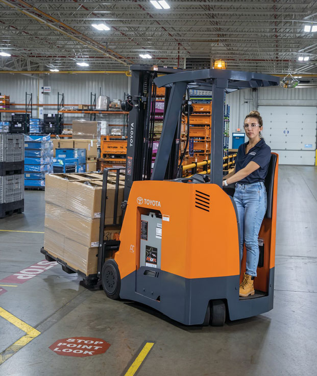 Electric Stand-up Rider Forklift Rental