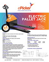 ePicker Electric Pallet Jack EPT15
