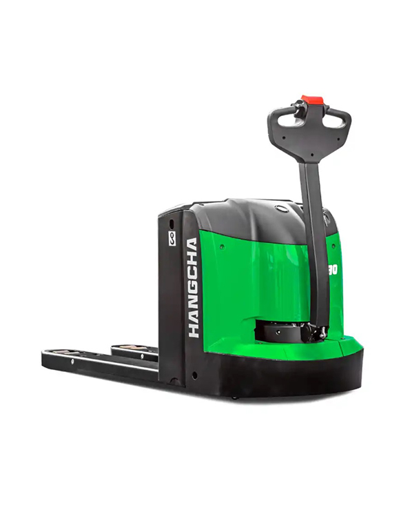 Hangcha's A30 Lithium Pallet Jack, with a 6,000 lbs. capacity, features AC drive technology for high performance and low maintenance, making it perfect for heavy-duty warehouse and retail operations.